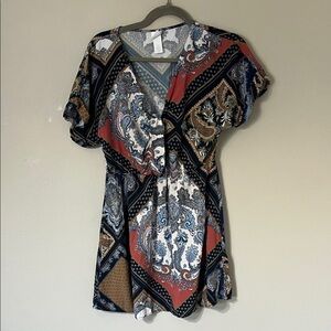 H&M Multicolor Paisley Pattern Top